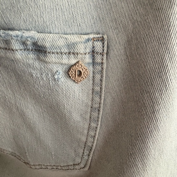 New Democracy Ab-Solution Skyrise Wide Leg Jeans - Light Wash - Size 14W - Picture 5 of 6